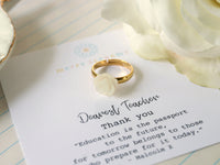 Flower Ring Personalized Teacher Gift